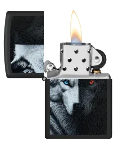 Зажигалка Zippo 46694 - Two Wolves - Black Matte 2