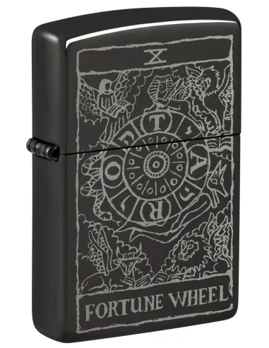 Зажигалка Zippo 46138 - Wheel Of Fortune - High Polish Black