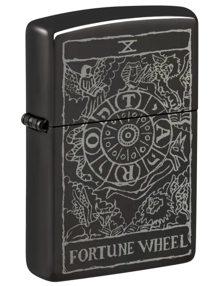 Зажигалка Zippo 46138 - Wheel Of Fortune - High Polish Black