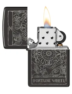 Зажигалка Zippo 46138 - Wheel Of Fortune - High Polish Black 2