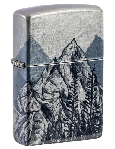 Зажигалка Zippo 46280 - Mountain Sketch - 540 Tumbled Chrome