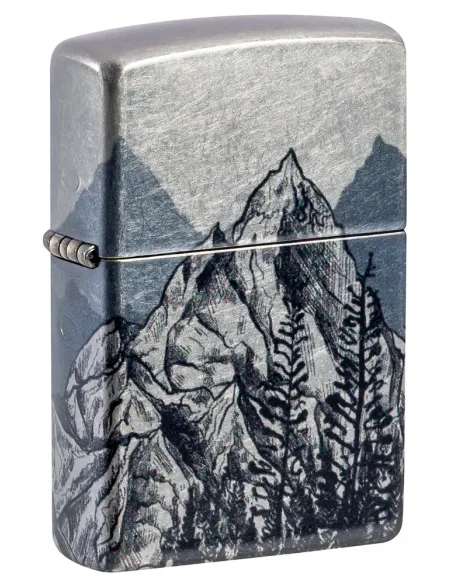 Зажигалка Zippo 46280 - Mountain Sketch - 540 Tumbled Chrome