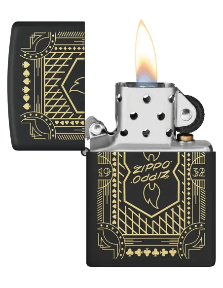 Зажигалка Zippo 46483 - Lines - Black Matte