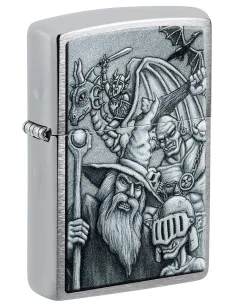 Зажигалка Zippo 46579 - Mystical Beings - Brushed Chrome