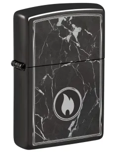 Зажигалка Zippo 46571 - Marlbe Flame - High Polish Black