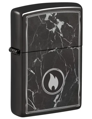 Зажигалка Zippo 46571 - Marlbe Flame - High Polish Black