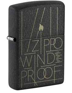Зажигалка Zippo 46172 - Line Art - Black Crackle™