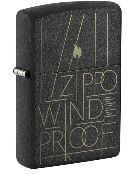 Зажигалка Zippo 46172 - Line Art - Black Crackle™