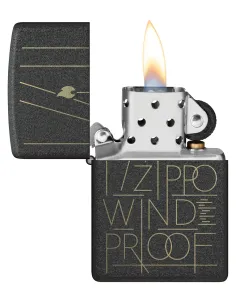 Зажигалка Zippo 46172 - Line Art - Black Crackle™ 2