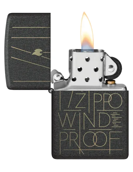 Зажигалка Zippo 46172 - Line Art - Black Crackle™