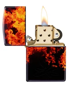 Зажигалка Zippo 46389 - Fusion Inferno - 540 Tumbled Brass 2