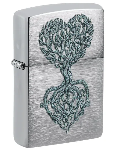 Зажигалка Zippo 46232 - Rooted in Love - Brushed Chrome
