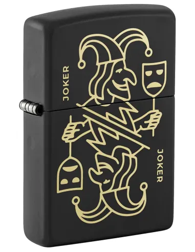 Зажигалка Zippo 46290 - Masked Joker - Black Matte