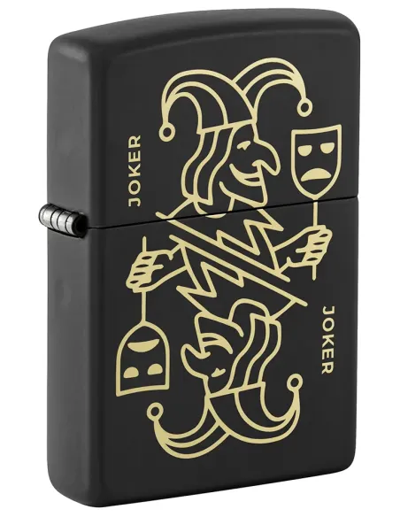 Зажигалка Zippo 46290 - Masked Joker - Black Matte