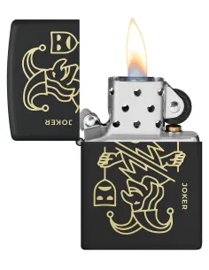 Зажигалка Zippo 46290 - Masked Joker - Black Matte 2