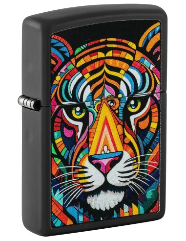 Зажигалка Zippo 46235 - Tiger Stripes - Black Matte