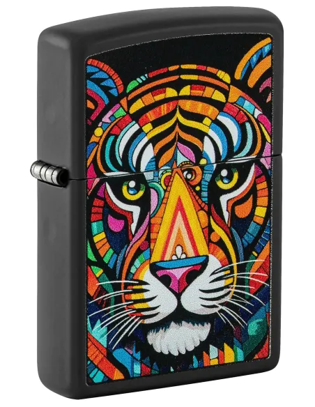 Зажигалка Zippo 46235 - Tiger Stripes - Black Matte