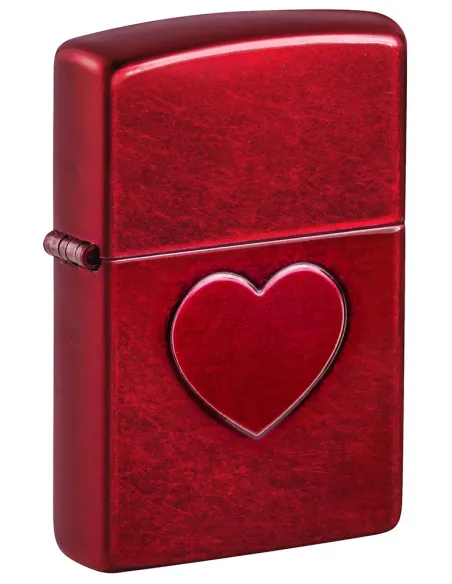 Зажигалка Zippo 46588 - Stamped Heart - Candy Apple Red™