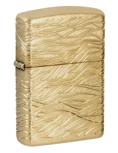 Зажигалка Zippo 46273 - Armor™ - Luxury Waves - Tumbled Brass