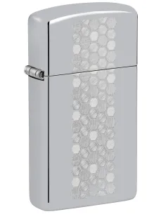 Зажигалка Zippo 46270 - Honeycomb Zippo Slim® Design - High Polish Chrome