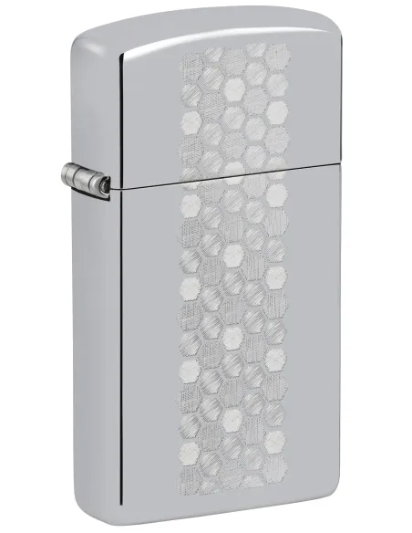 Зажигалка Zippo 46270 - Honeycomb Zippo Slim® Design - High Polish Chrome