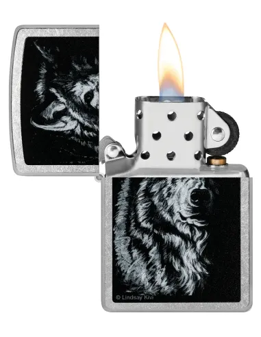 Зажигалка Zippo 46149 - Shadow Wolf - Street Chrome