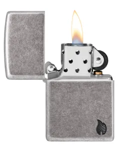 Зажигалка Zippo 46399 - Armor™ - Flame - Antique Silver 2