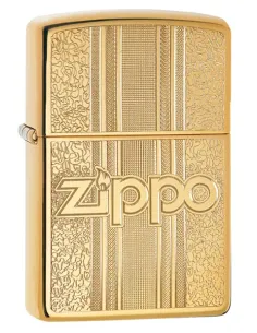 Зажигалка Zippo 29677 - Zippo & Pattern - High Polish Brass