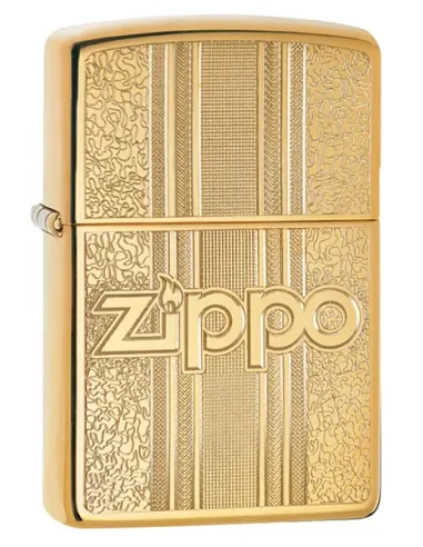 Зажигалка Zippo 29677 - Zippo & Pattern - High Polish Brass