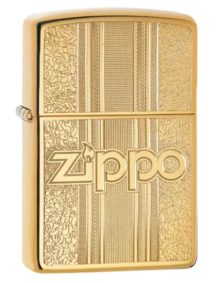 Зажигалка Zippo 29677 - Zippo & Pattern - High Polish Brass