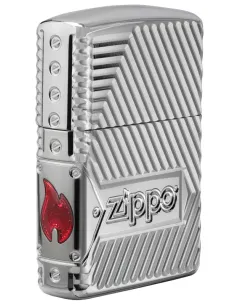 Зажигалка Zippo 29672 - Armor™ - Zippo Bolts- High Polish Chrome 2