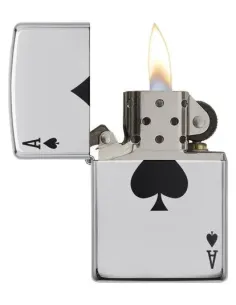 Зажигалка Zippo 24011 - Ace - High polish Chrome 2
