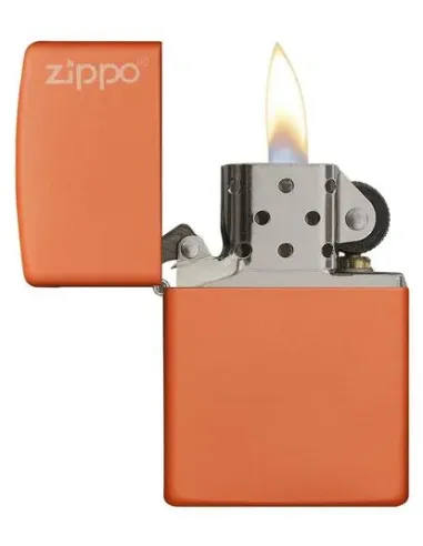 Зажигалка Zippo 231 ZL - Orange Matte Zippo Logo