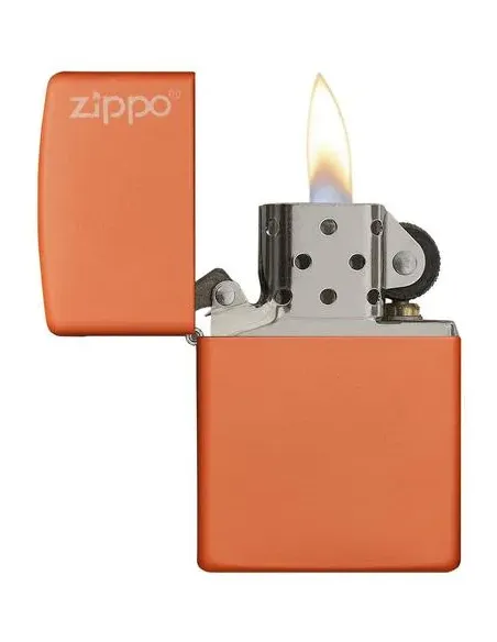 Зажигалка Zippo 231 ZL - Orange Matte Zippo Logo