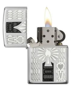 Зажигалка Zippo 24196 - Ace - High Polish Chrome 2