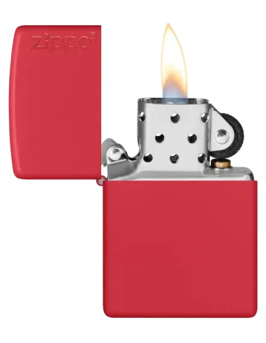 Зажигалка Zippo 233 ZL - Red Matte Zippo Logo