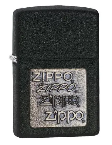 Зажигалка Zippo 362 Black Crackle™ - W/Brs Emblem ZippoZippoZippo