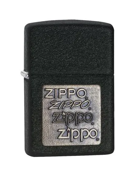 Зажигалка Zippo 362 Black Crackle™ - W/Brs Emblem ZippoZippoZippo