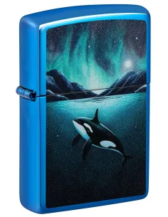 Зажигалка Zippo 48984 - Whale - High Polish Blue 