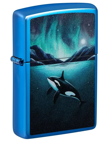 Зажигалка Zippo 48984 - Whale - High Polish Blue 