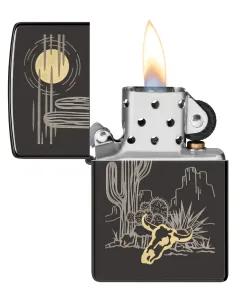 Зажигалка Zippo 48968 - Western - High Polish Black 2