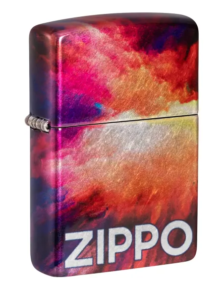 Зажигалка Zippo 48982 - ZIPPO Tie Dye - 540 Tumbled Chrome