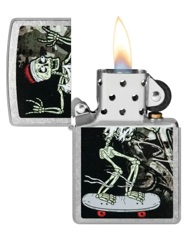 Зажигалка Zippo 48911 - Skateboard Design - Street Chrome