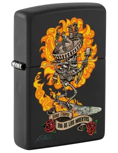 Зажигалка Zippo 48954 - Rick Rietveld - Black Matte