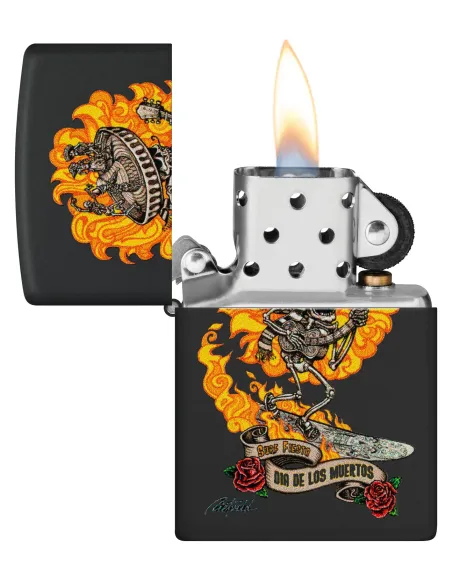 Зажигалка Zippo 48954 - Rick Rietveld - Black Matte