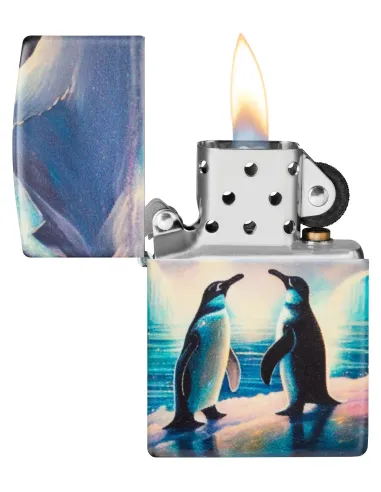 Зажигалка Zippo 46014 - Penguin - Glow In The Dark Green