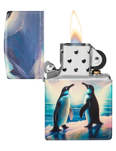 Зажигалка Zippo 46014 - Penguin - Glow In The Dark Green