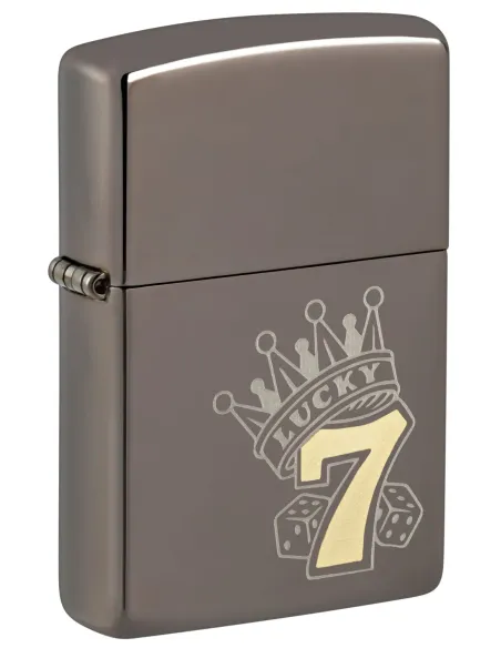 Зажигалка Zippo 48913 - Lucky 7 - Black Ice