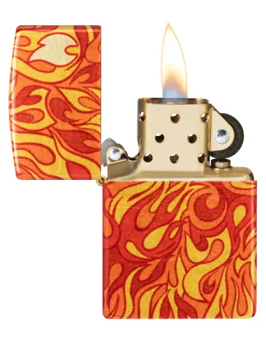 Зажигалка Zippo 48981 - Fire - 540 Tumbled Brass