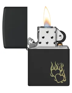 Зажигалка Zippo 46004 - Fire Heart - Black Matte 2